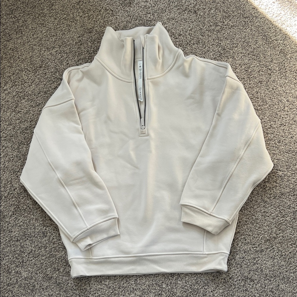 Lululemon Athletica Cream Zip-Up Jacket